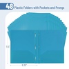 image:imageMr Pen Plastic Folders with Pockets and Prongs 5 Pack Letter Size  Flexible Plastic Folders with ProngsBlue