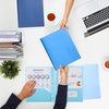 image:imageMr Pen Plastic Folders with Pockets and Prongs 5 Pack Letter Size  Flexible Plastic Folders with ProngsBlue Shades