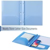 image:imageMr Pen Plastic Folders with Pockets and Prongs 5 Pack Letter Size  Flexible Plastic Folders with ProngsBlue Shades