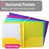 image:imageMr Pen Plastic Folders with Pockets and Prongs 5 Pack Letter Size  Flexible Plastic Folders with ProngsBright Colors