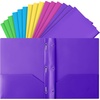 image:imageMr Pen Plastic Folders with Pockets and Prongs 5 Pack Letter Size  Flexible Plastic Folders with ProngsBright Colors