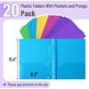 image:imageMr Pen Plastic Folders with Pockets and Prongs 5 Pack Letter Size  Flexible Plastic Folders with ProngsBright Colors