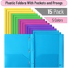 image:imageMr Pen Plastic Folders with Pockets and Prongs 5 Pack Letter Size  Flexible Plastic Folders with ProngsBright Colors