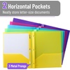 image:imageMr Pen Plastic Folders with Pockets and Prongs 5 Pack Letter Size  Flexible Plastic Folders with ProngsBright Colors