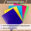 image:imageMr Pen Plastic Folders with Pockets and Prongs 5 Pack Letter Size  Flexible Plastic Folders with ProngsBright Colors