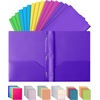 image:imageMr Pen Plastic Folders with Pockets and Prongs 5 Pack Letter Size  Flexible Plastic Folders with ProngsBright Colors