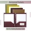 image:imageMr Pen Plastic Folders with Pockets and Prongs 5 Pack Letter Size  Flexible Plastic Folders with ProngsDark Earthy