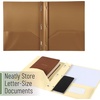 image:imageMr Pen Plastic Folders with Pockets and Prongs 5 Pack Letter Size  Flexible Plastic Folders with ProngsDark Earthy