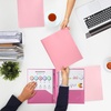 image:imageMr Pen Plastic Folders with Pockets and Prongs 5 Pack Letter Size  Flexible Plastic Folders with ProngsDusty Rose