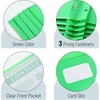 image:imageMr Pen Plastic Folders with Pockets and Prongs 5 Pack Letter Size  Flexible Plastic Folders with ProngsGreen  Organizational Sheets