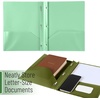 image:imageMr Pen Plastic Folders with Pockets and Prongs 5 Pack Letter Size  Flexible Plastic Folders with ProngsGreen Shades
