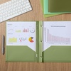 image:imageMr Pen Plastic Folders with Pockets and Prongs 5 Pack Letter Size  Flexible Plastic Folders with ProngsGreen Shades