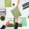 image:imageMr Pen Plastic Folders with Pockets and Prongs 5 Pack Letter Size  Flexible Plastic Folders with ProngsGreen Shades