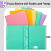 image:imageMr Pen Plastic Folders with Pockets and Prongs 5 Pack Letter Size  Flexible Plastic Folders with ProngsMacaron Colors