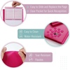 image:imageMr Pen Plastic Folders with Pockets and Prongs 5 Pack Letter Size  Flexible Plastic Folders with ProngsMagenta  Organizational Sheets