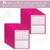 image:imageMr Pen Plastic Folders with Pockets and Prongs 5 Pack Letter Size  Flexible Plastic Folders with ProngsMagenta  Organizational Sheets