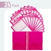 image:imageMr Pen Plastic Folders with Pockets and Prongs 5 Pack Letter Size  Flexible Plastic Folders with ProngsMagenta  Organizational Sheets