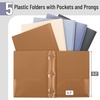 image:imageMr Pen Plastic Folders with Pockets and Prongs 5 Pack Letter Size  Flexible Plastic Folders with ProngsModern Tones