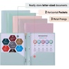 image:imageMr Pen Plastic Folders with Pockets and Prongs 5 Pack Letter Size  Flexible Plastic Folders with ProngsMuted Pastel Colors