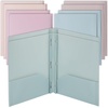 image:imageMr Pen Plastic Folders with Pockets and Prongs 5 Pack Letter Size  Flexible Plastic Folders with ProngsMuted Pastel Colors