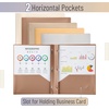 image:imageMr Pen Plastic Folders with Pockets and Prongs 5 Pack Letter Size  Flexible Plastic Folders with ProngsNatural Colors