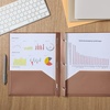 image:imageMr Pen Plastic Folders with Pockets and Prongs 5 Pack Letter Size  Flexible Plastic Folders with ProngsNatural Colors