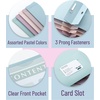 image:imageMr Pen Plastic Folders with Pockets and Prongs 5 Pack Letter Size  Flexible Plastic Folders with ProngsPastel Colors  Organizational Sheets