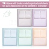 image:imageMr Pen Plastic Folders with Pockets and Prongs 5 Pack Letter Size  Flexible Plastic Folders with ProngsPastel Colors  Organizational Sheets