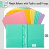 image:imageMr Pen Plastic Folders with Pockets and Prongs 5 Pack Letter Size  Flexible Plastic Folders with ProngsPastel Colors