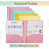 image:imageMr Pen Plastic Folders with Pockets and Prongs 5 Pack Letter Size  Flexible Plastic Folders with ProngsPastel Colors