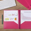image:imageMr Pen Plastic Folders with Pockets and Prongs 5 Pack Letter Size  Flexible Plastic Folders with ProngsPink