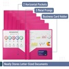 image:imageMr Pen Plastic Folders with Pockets and Prongs 5 Pack Letter Size  Flexible Plastic Folders with ProngsPink
