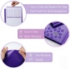 image:imageMr Pen Plastic Folders with Pockets and Prongs 5 Pack Letter Size  Flexible Plastic Folders with ProngsPurple  Organizational Sheets