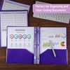 image:imageMr Pen Plastic Folders with Pockets and Prongs 5 Pack Letter Size  Flexible Plastic Folders with ProngsPurple  Organizational Sheets