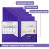 image:imageMr Pen Plastic Folders with Pockets and Prongs 5 Pack Letter Size  Flexible Plastic Folders with ProngsPurple