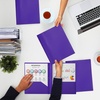 image:imageMr Pen Plastic Folders with Pockets and Prongs 5 Pack Letter Size  Flexible Plastic Folders with ProngsPurple
