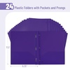 image:imageMr Pen Plastic Folders with Pockets and Prongs 5 Pack Letter Size  Flexible Plastic Folders with ProngsPurple