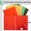 image:imageMr Pen Plastic Folders with Pockets and Prongs 5 Pack Letter Size  Flexible Plastic Folders with ProngsRetro Colors