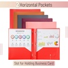 image:imageMr Pen Plastic Folders with Pockets and Prongs 5 Pack Letter Size  Flexible Plastic Folders with ProngsSunset Shades