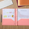 image:imageMr Pen Plastic Folders with Pockets and Prongs 5 Pack Letter Size  Flexible Plastic Folders with ProngsSunset Shades