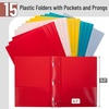 image:imageMr Pen Plastic Folders with Pockets and Prongs 5 Pack Letter Size  Flexible Plastic Folders with ProngsVintage Brown