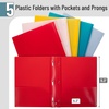 image:imageMr Pen Plastic Folders with Pockets and Prongs 5 Pack Letter Size  Flexible Plastic Folders with ProngsVintage Brown