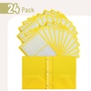 image:imageMr Pen Plastic Folders with Pockets and Prongs 5 Pack Letter Size  Flexible Plastic Folders with ProngsYellow  Organizational Sheets
