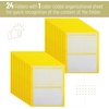 image:imageMr Pen Plastic Folders with Pockets and Prongs 5 Pack Letter Size  Flexible Plastic Folders with ProngsYellow  Organizational Sheets