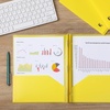 image:imageMr Pen Plastic Folders with Pockets and Prongs 5 Pack Letter Size  Flexible Plastic Folders with ProngsYellow