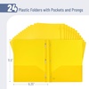 image:imageMr Pen Plastic Folders with Pockets and Prongs 5 Pack Letter Size  Flexible Plastic Folders with ProngsYellow