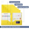 image:imageMr Pen Plastic Folders with Pockets and Prongs 5 Pack Letter Size  Flexible Plastic Folders with ProngsYellow