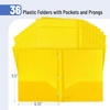 image:imageMr Pen Plastic Folders with Pockets and Prongs 5 Pack Letter Size  Flexible Plastic Folders with ProngsYellow