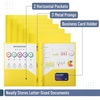 image:imageMr Pen Plastic Folders with Pockets and Prongs 5 Pack Letter Size  Flexible Plastic Folders with ProngsYellow