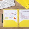 image:imageMr Pen Plastic Folders with Pockets and Prongs 5 Pack Letter Size  Flexible Plastic Folders with ProngsYellow